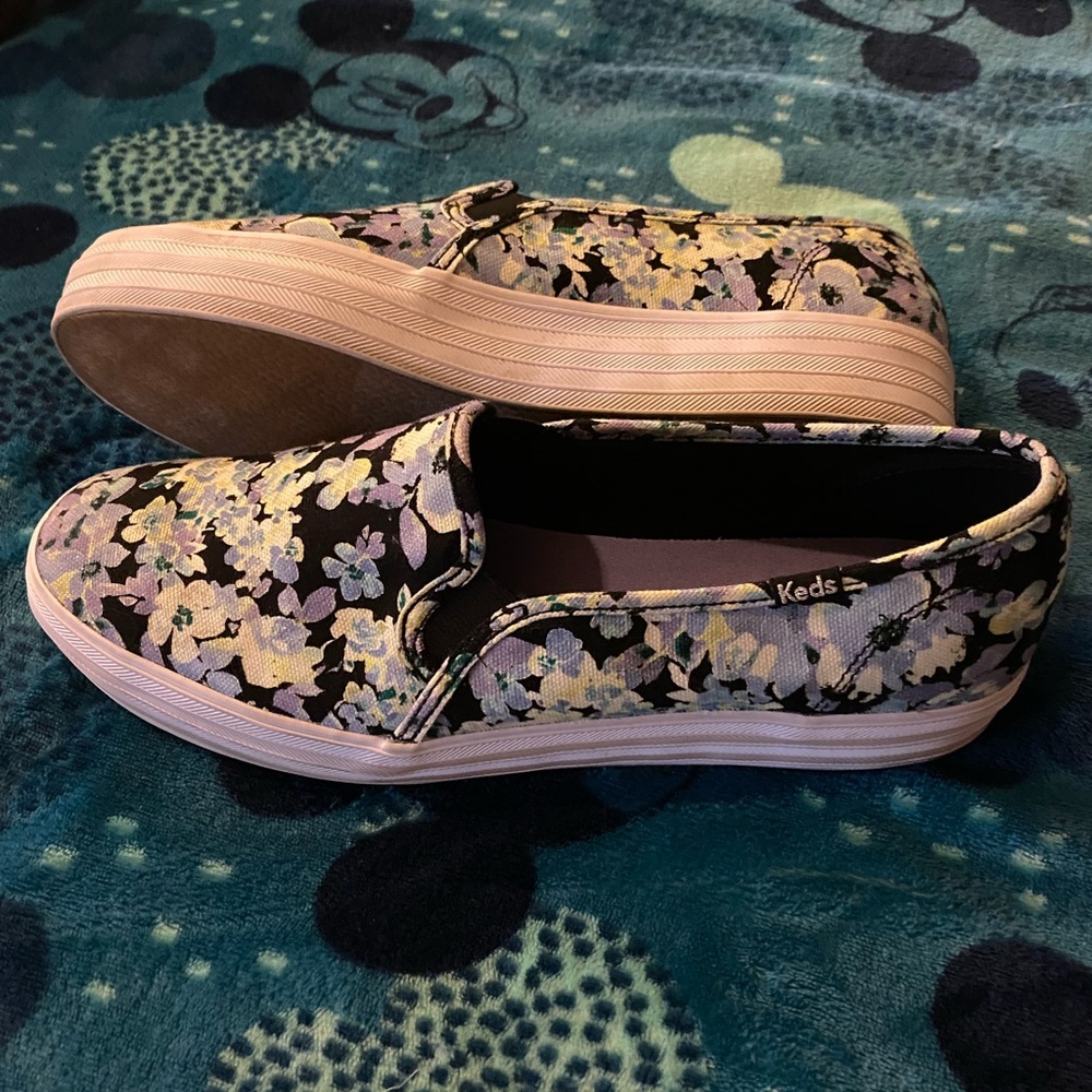Keds flower slip on sneakers